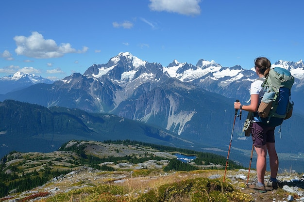 La tranquillité pionnière La photo de randonnée