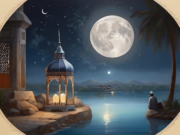 La tranquillité sous la lune du Ramadan