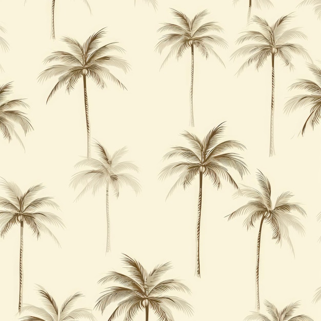 Tranquillité tropicale Un fond avec un motif subtil de palmier