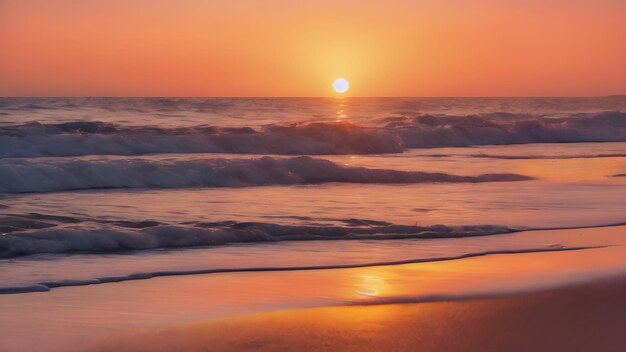 Photo transformant la plage en une toile de beauté éthérée