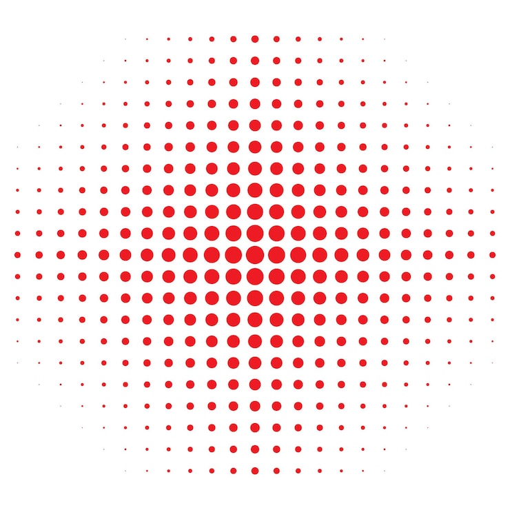 Photo transition géométrique abstraite d'arrière-plan à demi-ton avec vecteur de cercles
