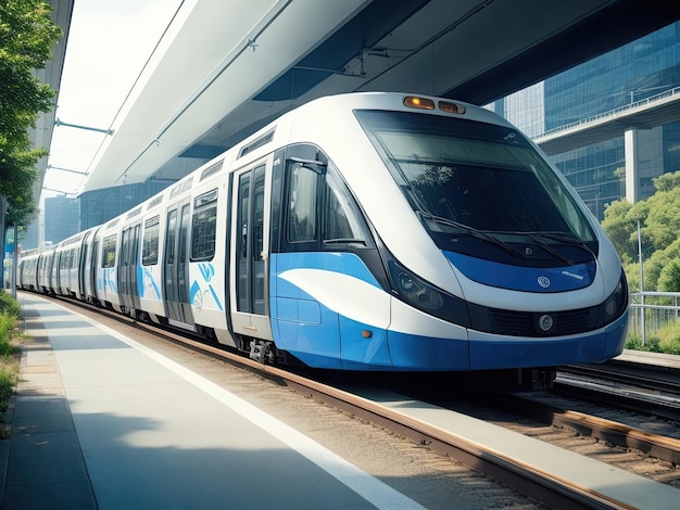 Photo le transport en commun rapide de tokyo