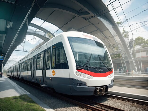 Photo le transport en commun rapide de tokyo