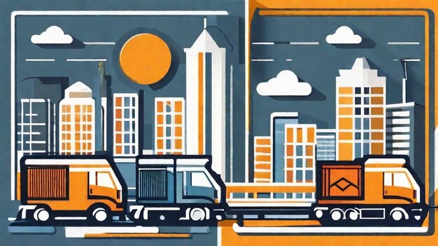 Transport de marchandises efficace dans le paysage urbain