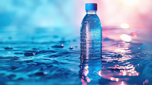 Traqueurs d'hydratation personnels de haute technologie avec évaluation de la qualité de l'eau fond couleur solide 4k ultra hd