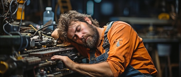 Le travail acharné du personnel de maintenance des trains en service et de l'ingénieur réparateur de locomotives provoque la fatigue et le stress.