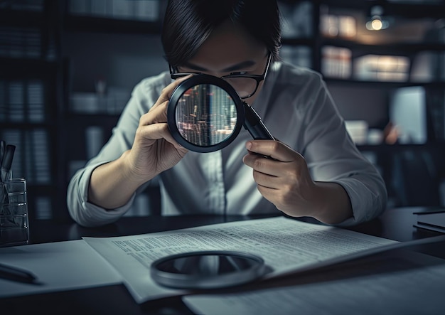 Photo travailler en tant qu'analyste de données