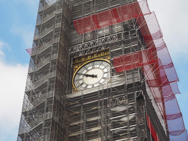 Travaux de conservation de Big Ben à Londres