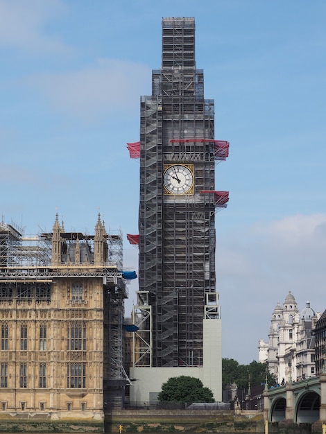 Travaux de conservation de Big Ben à Londres