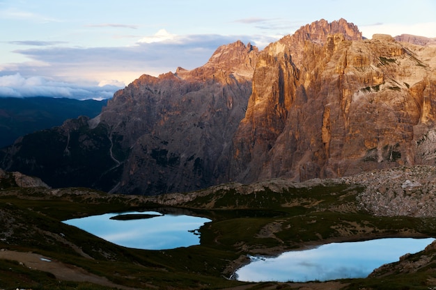 Photo tre cime di lavaredo pic dolomites