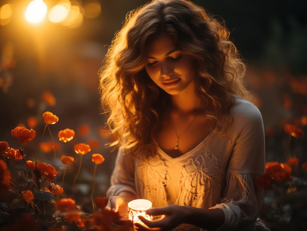 Étreinte éternelle Une photo captivante d'une personne éprouvant un amour profond le jour de la Saint-Valentin