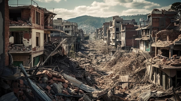 tremblement de terre de catastrophe naturelle