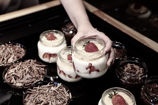 Très bon dessert en bocaux