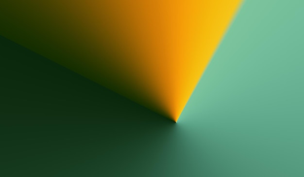triangle jaune sur fond green linkedin