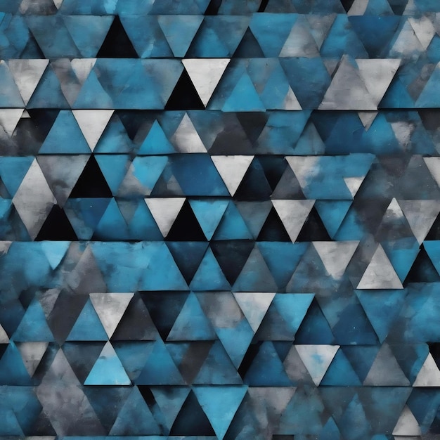 Triangles grunge bleus et gris fond abstrait