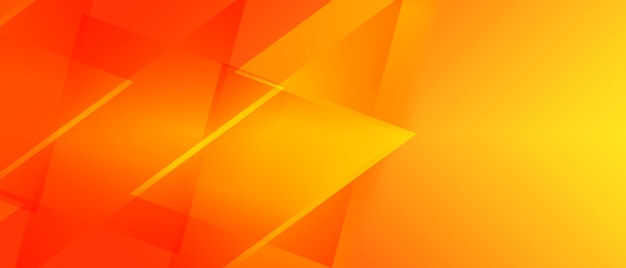 Triangles transparents se chevauchant sur un fond orange et jaune