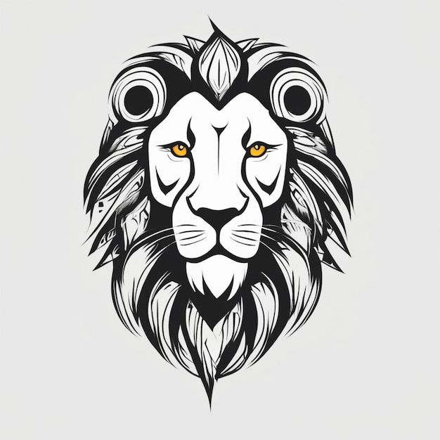 Tribal tatouage de lion