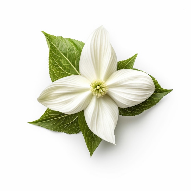 le trillium sur fond blanc