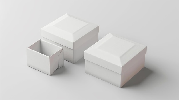 trois boîtes blanches avec une qui dit " x " en bas