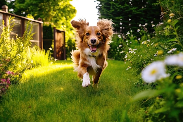 Trois Chihuahua s'exécutant sur le jardin