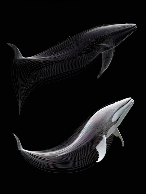 Photo trois dauphins sont montrés dans une image avec un qui dit requin
