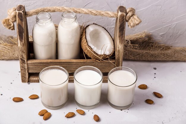 Trois lait végétal alternatif