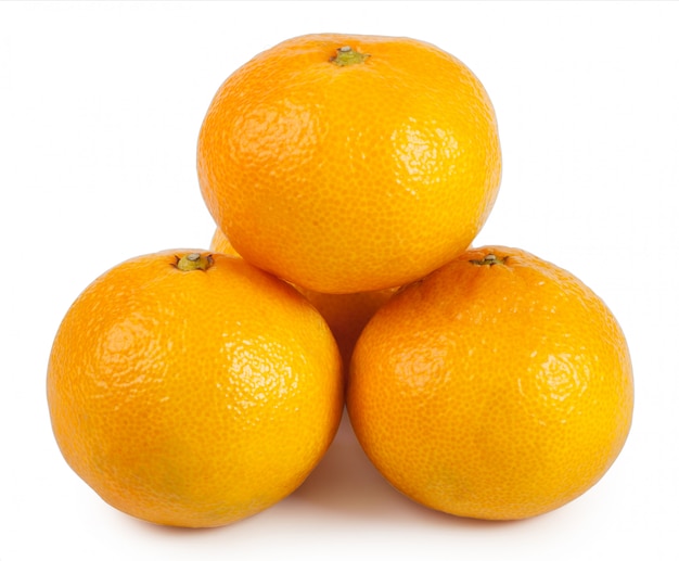 Trois mandarines orange