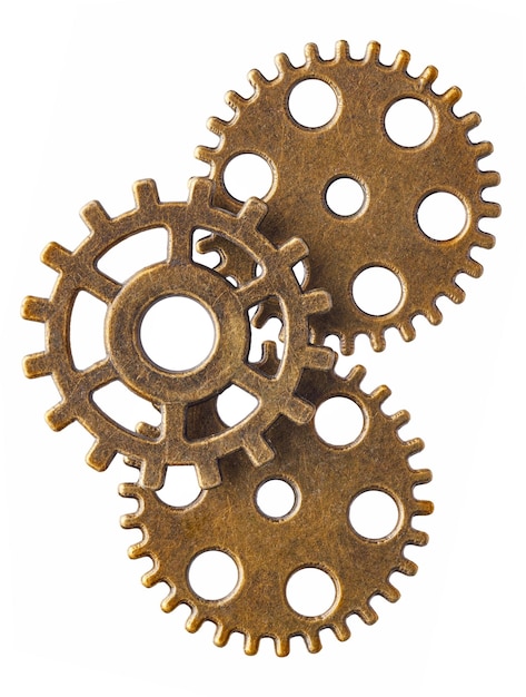 Trois roues dentées en bronze