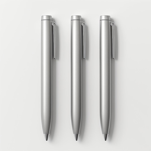 Photo trois stylos pour la conception d'identité