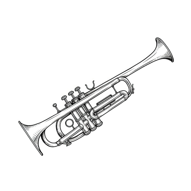 Trompette jazz ai générée