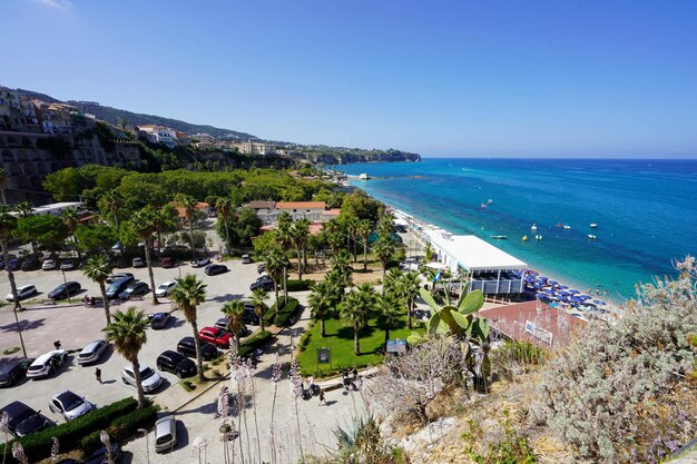 TROPEA CALABRIA 6 SEPTEMBRE 2022 Vue aérienne du célèbre village de Tropea en Calabre Italie