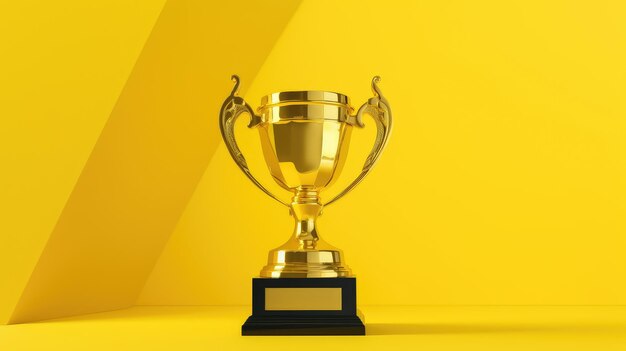 Trophée sur fond minimal