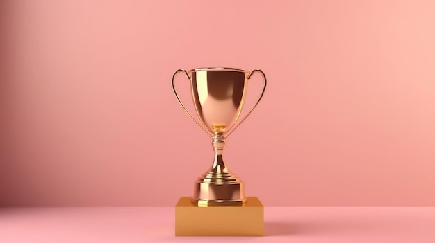 Trophée sur fond minimal