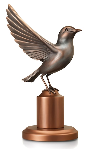 Trophée des oiseaux Trophée du champion Prix sportif Gagnant du prix Concept de célébration des champions