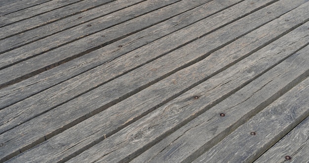 Trottoir en bois Texture fond Vintage chemin en bois modèle promenade naturelle chemin bannière rétro planches de bois route avec espace de copie pour le texte