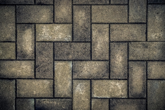 Trottoir de fond, pavé, brique, pavé, route, sentier.