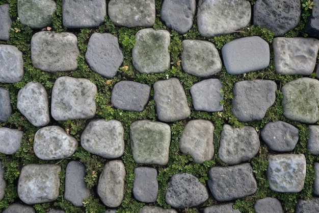 Trottoir pavé Texture Ai générative