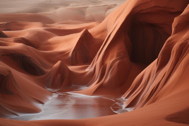 Un trou d'eau dans le canyon