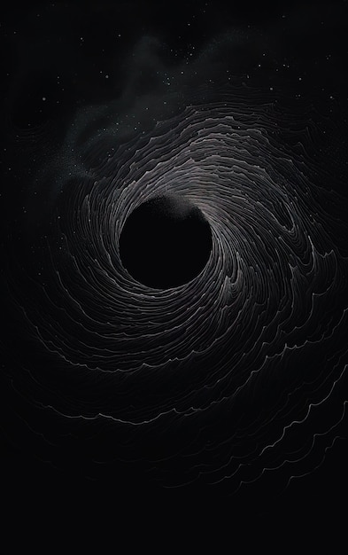 un trou noir au milieu d'un trou noir