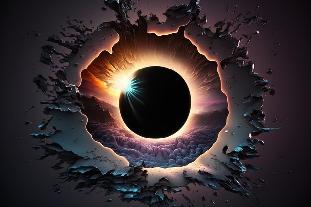 Trou noir Ces composants d'images ont été fournis par la NASA