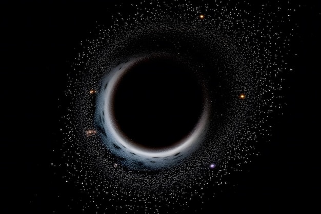 Trou noir dans l'espace Réseau neuronal généré par l'IA