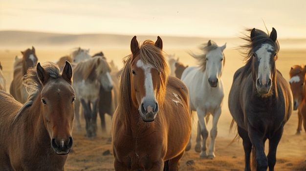 Le troupeau de chevaux