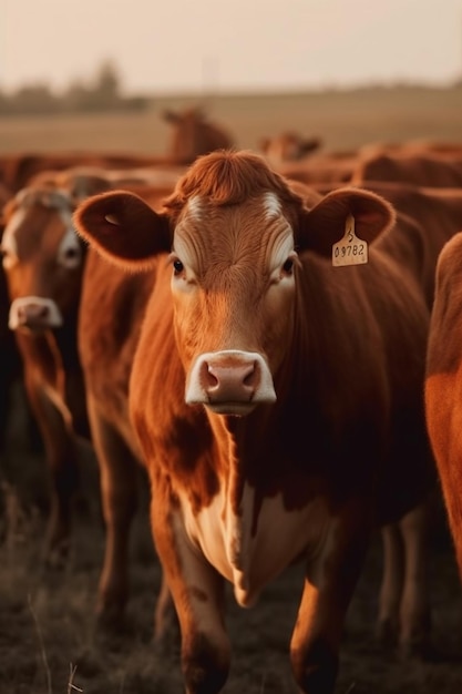 Un troupeau de vaches qui regardent l'IA générative