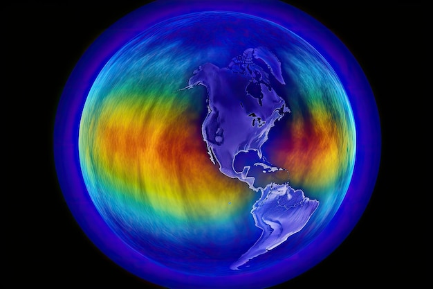 Les trous d'ozone, un phénomène naturel dans notre atmosphère AI Generative