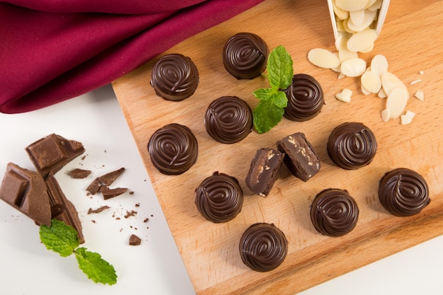 Truffes au chocolat à l'amande