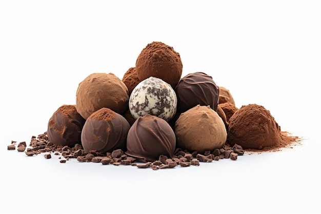 Des truffes au chocolat réalistes