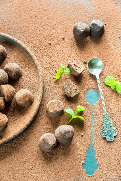 Truffes au chocolat