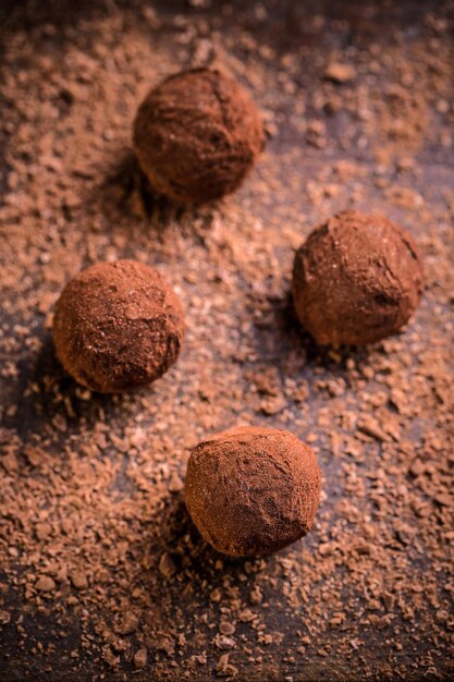 truffes au chocolat