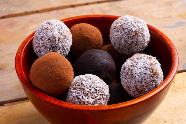 Truffes maison aux noisettes