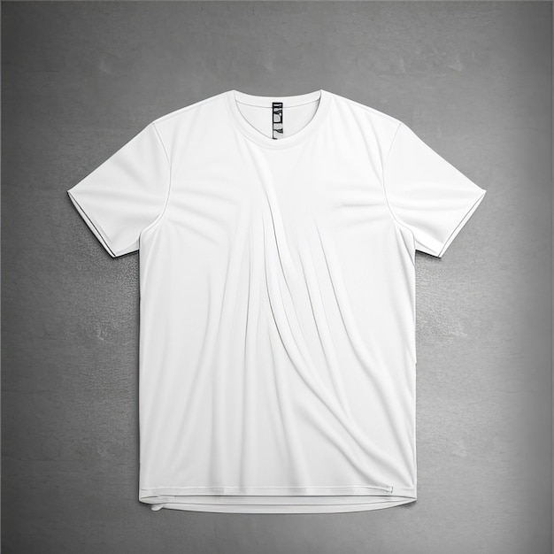 tshirt blanc décontracté maquette blanche